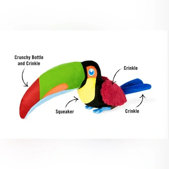 NEW Tico the Toucan dog toy - Picture 2 of 6